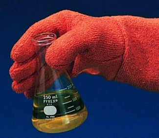 Clavies Biohazard Autoclave Gloves Gauntlet 5in Overall L 13in All-Cotton 450 Deg F